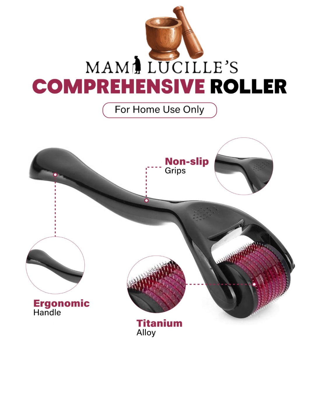 Derma Roller and Storage Case- 0.25mm