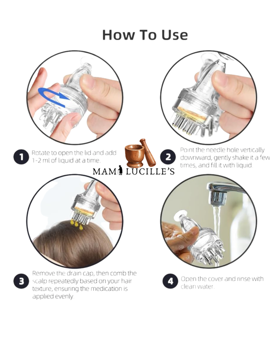 2-in-1 Hair Oil Applicator & Scalp Massager
