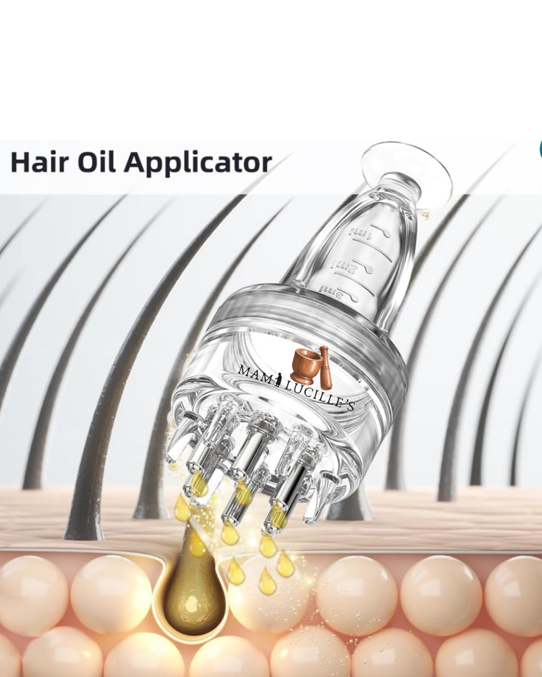 2-in-1 Hair Oil Applicator & Scalp Massager